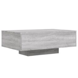 Berkfield Home Coffee Table with LED Lights Grey Sonoma 85x55x31 cm - Size: 85 x 55 x 31 cm - thumbnail 3