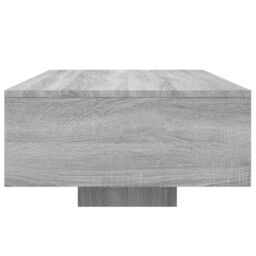Berkfield Home Coffee Table with LED Lights Grey Sonoma 85x55x31 cm - Size: 85 x 55 x 31 cm - thumbnail 6