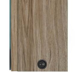 Berkfield Home LED Bathroom Mirror Cabinet Oak 50x13x70 cm in Brown - Size: 50 x 13 x 70 cm - thumbnail 6