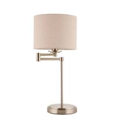 Pagazzi Marston Satin Nickel Table Lamp in Silver - thumbnail 7
