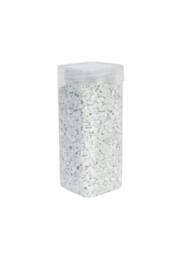KDMD 4-6mm White Pebbles in Square Jar 900gr 3 Pack - thumbnail 1