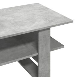 Berkfield Home Coffee Table Concrete Grey 102x55x42 cm Engineered Wood - Size: 102 x 55 x 42 cm - thumbnail 6