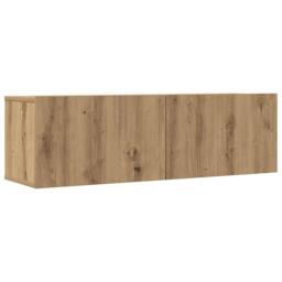 Berkfield Home Classic 3 Piece TV Cabinet Set Wall-mounted Artisan Oak Engineere in Brown - thumbnail 4