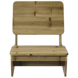 Berkfield Home Garden Chairs 2 pcs 60x64x70.5 cm Impregnated Wood Pine in Brown - thumbnail 4