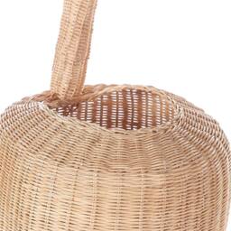 Wyld and Coco Wicker Giraffe Basket Natural Rattan Toy Hamper - thumbnail 7