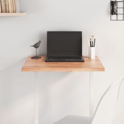 Berkfield Home Table Top Light Brown 60x50x2 cm Treated Solid Wood Oak - Size: 60 x 50 x 2 cm - thumbnail 1
