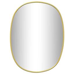 Berkfield Home Wall Mirror Gold 40x30 cm - thumbnail 1