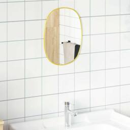 Berkfield Home Wall Mirror Gold 40x30 cm - thumbnail 3