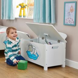 Liberty House Toys Space Wooden Toy Box in White - thumbnail 1