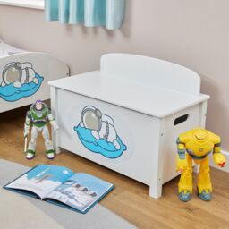 Liberty House Toys Space Wooden Toy Box in White - thumbnail 3