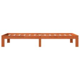 Berkfield Home Bed Frame without Mattress Wax Brown 90x190 cm Single Solid Wood Pine - thumbnail 5