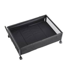 KORVIXA 2x Large Metal Under Bed Sofa Couch Closet Storage Box in Black - thumbnail 1