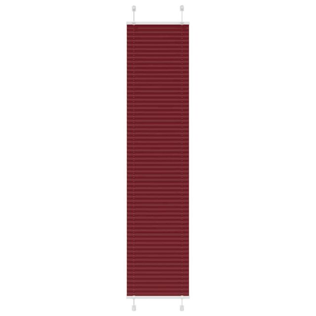 Berkfield Home Pleated Blind Bordeaux Red 50x200 cm Fabric Width 49.4 cm Polyester - image 1