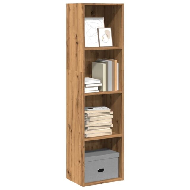 Berkfield Home Bookcase Artisian Oak 40x30x152 cm Engineered Wood in Brown - Size: 40 x 30 x 152 cm - image 1