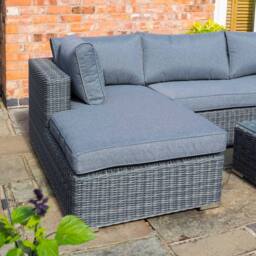 Rowlinsons Vienna Lounger Set - Aluminium - L240 x W160 x H74 cm - Grey - thumbnail 3