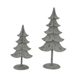 Lemon Pavilion Furniture and Decor Rustic Standing Christmas Tree Decoration - L8xW11xH23 cm - Brown - thumbnail 3