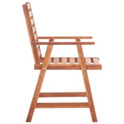 Berkfield Home Outdoor Dining Chairs 2 pcs Solid Acacia Wood in Brown - thumbnail 4