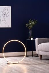BHS Lighting Sola Floor Lamp in Metallic Silver - thumbnail 4