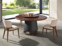 Angel Cerda Cream Leatherette Dining Chair with Walnut Legs - thumbnail 6