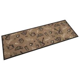 Berkfield Home Kitchen Rug Washable Morning Brown 60x180 cm Velvet - thumbnail 2