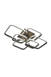 Living and Home Contemporary LED Light-adjusted Semi Flush Ceiling Light in Black - thumbnail 5