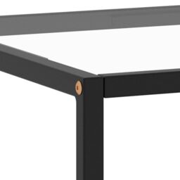 Berkfield Home Coffee Table Black with Tempered Glass 120x50x35 cm - Size: 120 x 50 x 35 cm - thumbnail 5
