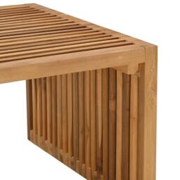 Berkfield Home Garden Side Table 110x55x35.5 cm Solid Wood Teak in Brown - thumbnail 9
