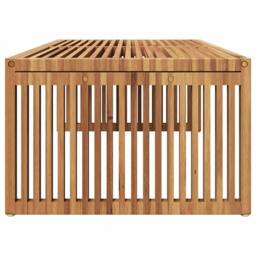 Berkfield Home Garden Side Table 110x55x35.5 cm Solid Wood Teak in Brown - thumbnail 6
