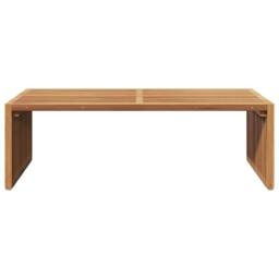 Berkfield Home Garden Side Table 110x55x35.5 cm Solid Wood Teak in Brown - thumbnail 5