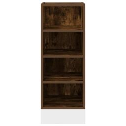 Berkfield Home Bottom Cabinet Smoked Oak 30x44, 5x81, 5 cm Engineered Wood in Brown - thumbnail 4