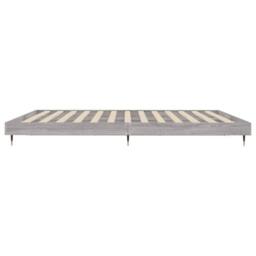 Berkfield Home Bed Frame Grey Sonoma 120x200 cm Engineered Wood - Size: Small Double - thumbnail 7