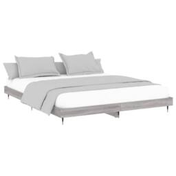 Berkfield Home Bed Frame Grey Sonoma 120x200 cm Engineered Wood - Size: Small Double - thumbnail 4