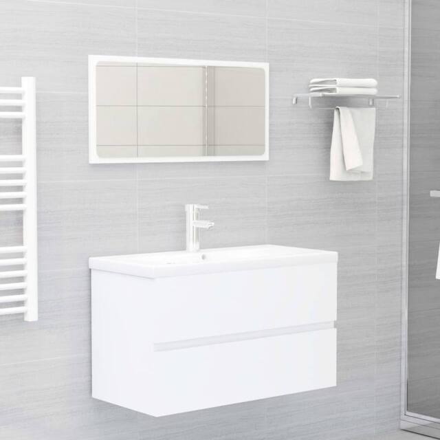 Berkfield Home Sink Cabinet White 80x38.5x45 cm Engineered Wood - image 1
