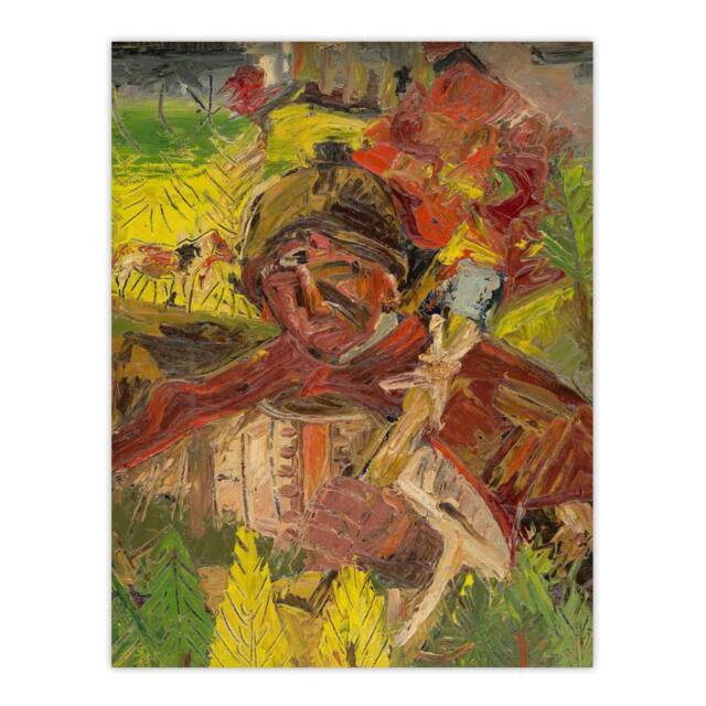 "Artery8 Lumberjack Abstract Portrait Kubincan Wall Art Poster Print - Size: W24"" x H32""" - image 1