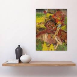 "Artery8 Lumberjack Abstract Portrait Kubincan Wall Art Poster Print - Size: W24"" x H32""" - thumbnail 4