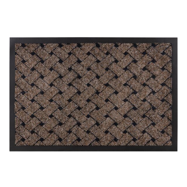 RugsX Antislip Vectra Doormat in Brown - Size: 50 cm x 80 cm - image 1