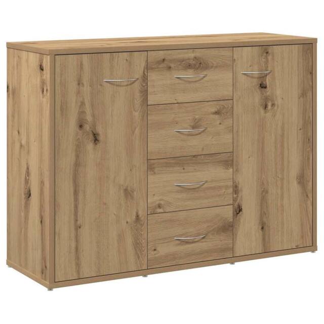 Berkfield Home Sideboard Artisan Oak 88x30x64 cm Engineered Wood in Brown - Size: 88 x 30 x 64 cm - image 1