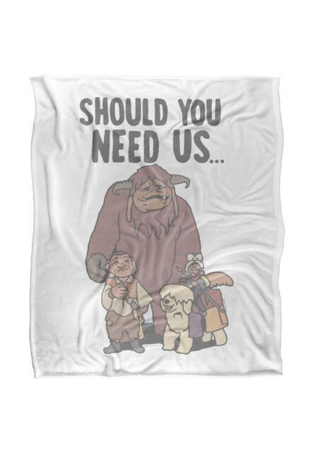 Jim Henson Labyrinth Should You Need Us Silky Touch Super Soft Throw Blanket 152 X 127 cm in White - image 1