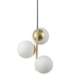Nordlux Modern Indoor Pendant Light Brass Metal E14 Hand Blown Glass - Mains Powered, IP20 in Gold - thumbnail 3