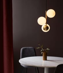 Nordlux Modern Indoor Pendant Light Brass Metal E14 Hand Blown Glass - Mains Powered, IP20 in Gold - thumbnail 4