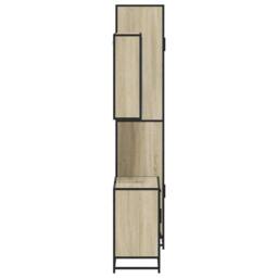 Berkfield Home Durable 3 Piece Bathroom Furniture Set Sonoma Oak Engineered Wood in Tan - thumbnail 6