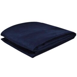 Berkfield Home Micro-suede Couch Slipcover Navy Blue 270 x 350 cm - thumbnail 2