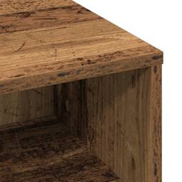 Berkfield Home Coffee Table Old Wood 60x60x30 cm Engineered Wood in Brown - Size: 60 x 60 x 30 cm - thumbnail 8