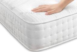 Comfort Tencel 1500 Pocket Springs Foam Mattress in White - Size: Small Double - thumbnail 4