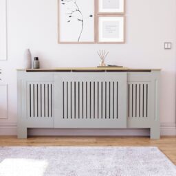 Home Discount Vida Designs Arlington Adjustable Radiator Cover 830x1400-2040x190 mm in Grey - thumbnail 2