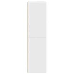 Berkfield Home Book Cabinet/TV Cabinet White 36x30x114 cm Engineered Wood - Size: 36 x 30 x 114 cm - thumbnail 5