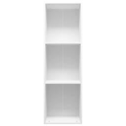 Berkfield Home Book Cabinet/TV Cabinet White 36x30x114 cm Engineered Wood - Size: 36 x 30 x 114 cm - thumbnail 4