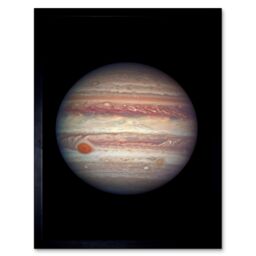 Artery8 Hubble Space Telescope Image Close-Up Portrait Of Jupiter Largest Planet Solar System Great Red Spot Anticyclone & Colourful Atmosphere Bands - thumbnail 1