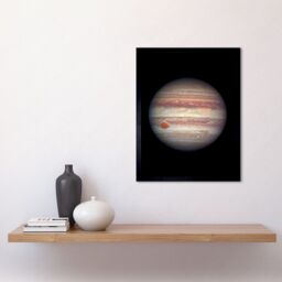 Artery8 Hubble Space Telescope Image Close-Up Portrait Of Jupiter Largest Planet Solar System Great Red Spot Anticyclone & Colourful Atmosphere Bands - thumbnail 2