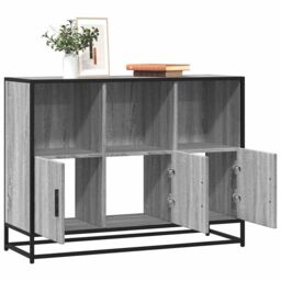 Berkfield Home Sideboard Grey Sonoma 100x35x76 cm Engineered Wood - Size: 100 x 35 x 76 cm - thumbnail 1
